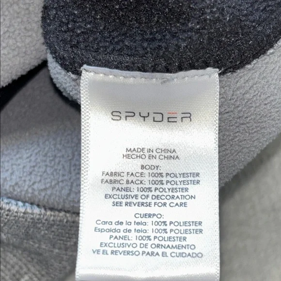 Spyder fleece full zip jacket kids boys L 14/16 - Picture 8 of 10
